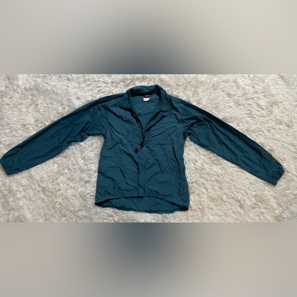 Vintage 80’s Early Winters Nylon Full Zip Windbreaker Jacket XS Blue Anorak USA
